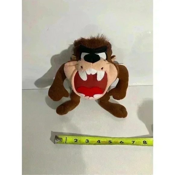 Tasmanian Devil (1994) Looney Tunes Small Novelty Plush with Hoop in back - Picture 1 of 8